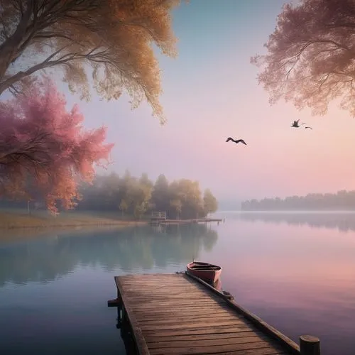 autumn morning,beautiful lake,tranquility,forest lake,calmness,quietude,calm water,evening lake,autumn idyll,autumn fog,tranquillity,autumn scenery,landscape background,stillness,autumn background,morning mist,serenity,beautiful landscape,calm waters,nature background,Conceptual Art,Fantasy,Fantasy 01