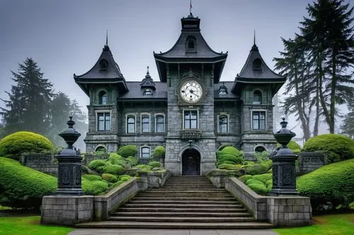 fairy tale castle,fairytale castle,ghost castle,peles castle,olympia washington,haunted castle,castle of the corvin,woodburn,chateaux,marylhurst,gothic style,witch's house,chateau,fairy tale,fairy tale castle sigmaringen,gold castle,larnach,the haunted house,witch house,victorian house,Conceptual Art,Oil color,Oil Color 01