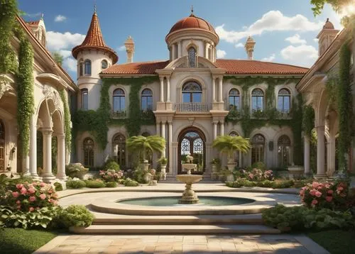 mansion,fairy tale castle,mansions,palladianism,chateau,ritzau,dorne,dreamhouse,florida home,istana,bendemeer estates,luxury home,luxury property,country estate,fairytale castle,palaces,rivendell,rosecliff,sursock,water palace,Illustration,Vector,Vector 04