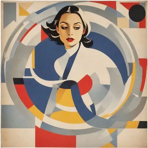 trenaunay,delaunay,art deco woman,roy lichtenstein,blumenfeld,rodchenko,Digital Art,Poster