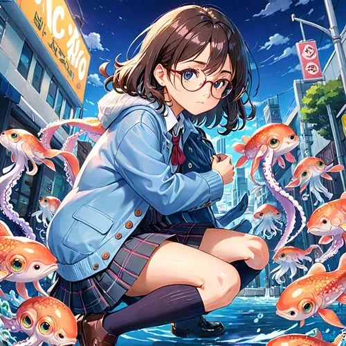 coelacanths,coelacanth,underwater background,cephalopods,enomoto,cephalopod,school of fish,marine animal,sea animal,kinugasa,aquarium,octopussy,seaquarium,marine fish,deep sea,oceanica,under the sea,kuriyama,hiratsuka,under sea,Anime,Anime,Realistic