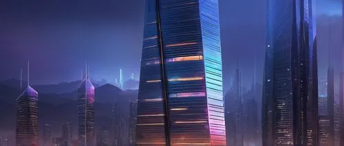 futuristic landscape,futuristic architecture,coruscant,supertall,skyscraper,futuristic,the skyscraper,cybercity,coruscating,skyscrapers,guangzhou,monoliths,dubai,electric tower,burj,cityscape,metropolis,sky space concept,burj khalifa,ctbuh,Illustration,Realistic Fantasy,Realistic Fantasy 32