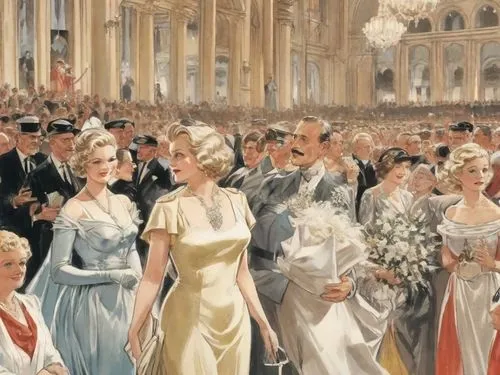 monarchists,twenties of the twentieth century,monarchist,the coronation,monarchial,coronation,13 august 1961,pageantry,vichy,pageant,jansons,viscounts,rouben,debutantes,royalists,universal exhibition of paris,1940 women,inauguration,vintage illustration,countesses,Digital Art,Comic