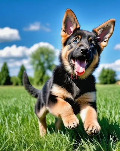 german shepherd dog,cute puppy,cheerful dog,alsatians,dog pure-breed,gsd,Photography,General,Realistic