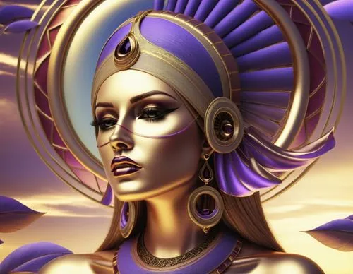 wadjet,hathor,nefertiti,nephthys,inanna,ancient egyptian girl,Illustration,Realistic Fantasy,Realistic Fantasy 45