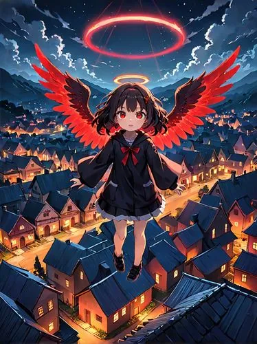 fire angel,angelology,akko,fallen angel,business angel,angel girl,angel,angels of the apocalypse,winged heart,flying heart,flying girl,poi,guardian angel,inferno,angel and devil,phoenix,black angel,angels,archangel,crying angel,Anime,Anime,Traditional