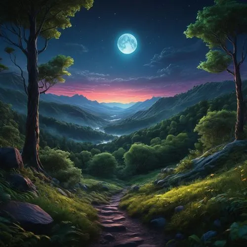 fantasy landscape,fantasy picture,landscape background,forest landscape,nature background,cartoon video game background,Conceptual Art,Fantasy,Fantasy 17