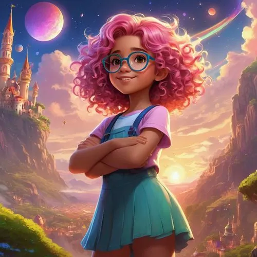 maeve,merida,junipero,wicke,esmeralda,tiana,cute cartoon character,annie,jenji,fundora,rafaela,zoe,alani,liesl,lavagirl,llyra,rosa 'the fairy,rapunzel,real roxanne,storybook character,Illustration,Realistic Fantasy,Realistic Fantasy 01