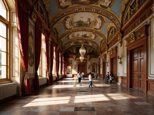 residenz,hermitage,stift,kunsthistorisches museum,mirogoj,versailles,nationalgalerie,corridor,sanssouci,entrance hall,moritzburg palace,villa cortine palace,louvre,cliveden,royal interior,enfilade,certosa di pavia,frederiksborg,hallway,europe palace