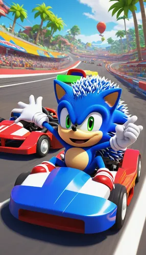 sonic the hedgehog,game car,sports car racing,sega,car racing,car race,speeding,auto race,automobile racer,racing video game,formula racing,fast cars,car races,kart racing,crash cart,fast car,raceway,go-kart,race,motor sports,Art,Artistic Painting,Artistic Painting 30