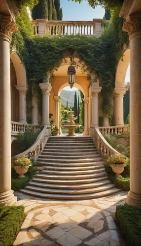 villa d'este,philbrook,palladianism,cochere,secret garden of venus,landscaped,rosecliff,archways,pergola,gardens,pillars,arcadia,dorne,brodsworth,palatial,marble palace,archly,entranceways,walkway,mansion,Photography,Fashion Photography,Fashion Photography 06