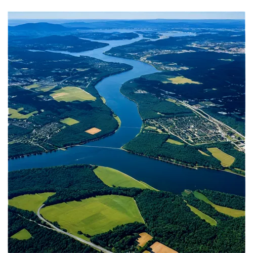 Aerial map view, New Jersey, New York, Pennsylvania, tri-state area, highway network, urban cities, rural towns, mountains, forests, rivers, lakes, morning sunlight, soft shadows, 3/4 composition, pan