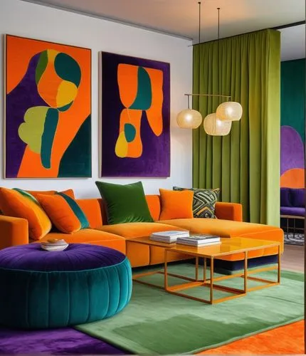 mid century modern,contemporary decor,modern decor,apartment lounge,pop art colors,mid century,interior decor,art deco,interior decoration,aperol,vibrant color,interior design,saturated colors,teal and orange,interior modern design,sofa set,livingroom,cool pop art,orange,chaise lounge,Photography,Documentary Photography,Documentary Photography 33