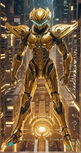 獅子座黃金聖鬥士，重型黃金金屬戰甲,黃金聖戰士032,chitauri,goldtron,cybergold,zord,goldar,arbiter,Conceptual Art,Sci-Fi,Sci-Fi 04