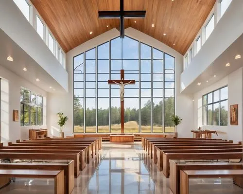 christ chapel,clerestory,chapel,presbytery,interior view,churchwide,forest chapel,pews,church faith,church religion,wooden church,sanctuary,gpib,holy place,narthex,schoenstatt,the interior,interior,episcopalianism,congregational,Illustration,Abstract Fantasy,Abstract Fantasy 13