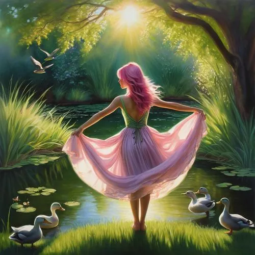 swan lake,fantasy picture,cisne,constellation swan,fairyland,faery,Conceptual Art,Daily,Daily 32