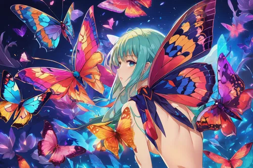 butterfly background,butterfly,butterflies,vanessa (butterfly),butterfly floral,ulysses butterfly,hesperia (butterfly),flutter,passion butterfly,moths and butterflies,aurora butterfly,blue passion flower butterflies,sky butterfly,vocaloid,butterfly effect,c butterfly,rainbow butterflies,julia butterfly,hatsune miku,morpho,Illustration,Japanese style,Japanese Style 03