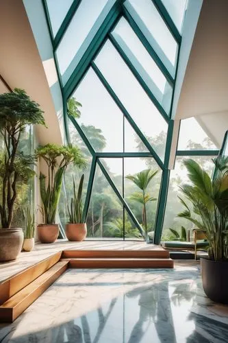 conservatories,conservatory,sunroom,glass roof,roof landscape,landscape designers sydney,atriums,glasshouse,tropical house,house plants,skylights,landscape design sydney,glass pyramid,houseplants,interior modern design,etfe,structural glass,greenhouse,luxury home interior,roof garden,Illustration,Abstract Fantasy,Abstract Fantasy 01