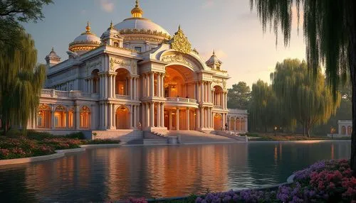 water palace,golden temple,gurdwara,chhatris,safdarjung,gurdwaras,chhatri,asian architecture,marble palace,summer palace,peterhof,harmandir,gurudwara,gurmukh,white temple,kartarpur,thai temple,peterhof palace,shabad,gurmat,Photography,General,Realistic