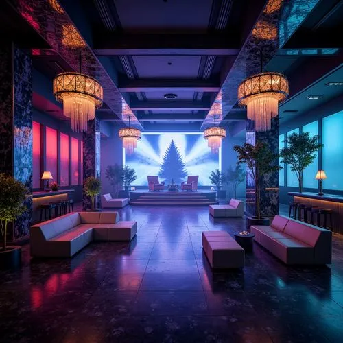 hotel lobby,lobby,nightclub,hotel riviera,ballroom,intercontinental,shangri,3d render,paradisus,hotel hall,shangrila,lounges,riviera,piano bar,aesthetic,hotel,ufo interior,ambience,luxury hotel,blue room