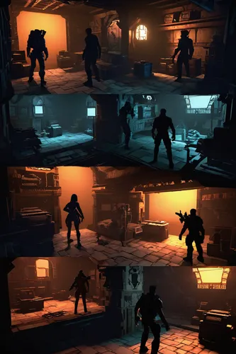 fighting poses,development concept,backgrounds,visual effect lighting,action-adventure game,shooter game,outbreak,image montage,concept art,backgrounds texture,fallout4,game illustration,game art,development breakdown,collected game assets,skirmish,loss,color is changable in ps,penumbra,fallout,Unique,Paper Cuts,Paper Cuts 10