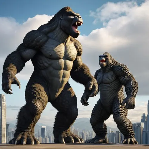 king kong,kong,godzilla,size comparison,skylander giants,gigantic,gargoyles,cgi,brute,beasts,imposing,incredible hulk,great apes,stand models,giant,doomsday,giant schirmling,monsters,butomus,big hero