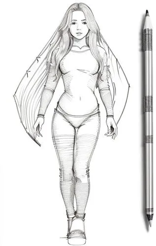 pencil,pencils,proportions,graphite,mechanical pencil,super heroine,pencil lines,disney baymax,plus-size,plus-size model,fashion sketch,pencil and paper,baymax,fat,hefty,girl drawing,gordita,plus-sized,super woman,line-art,Design Sketch,Design Sketch,Pencil Line Art