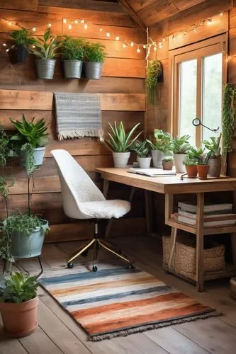 sunroom,rustic aesthetic,small cabin,garden shed,scandinavian style,working space,wooden sauna,house plants,cabin,wooden mockup,loft,indoor,houseplants,wooden desk,rustic,cabana,solarium,workspace,work space,workbenches,Illustration,Vector,Vector 07