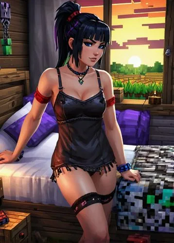 morrigan,tifa,xiaoyu,bellona,carmelita,tira,Unique,Pixel,Pixel 05