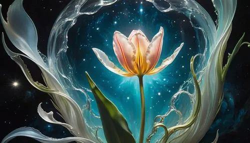 cosmic flower,flower of water-lily,tulip background,starflower,fairy galaxy,star flower,flowers celestial,elven flower,zephyranthes,water lotus,flower painting,moonflower,night-blooming cereus,stargazers,magic star flower,pond flower,water flower,stargazer,lily water,lotus blossom,Art,Classical Oil Painting,Classical Oil Painting 02