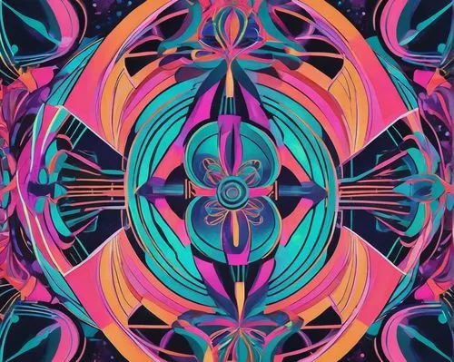 Simple trippy sketches, psychedelic colors, swirling shapes, abstract patterns, dreamy atmosphere, vibrant hues, neon lights, glowing lines, 3D-like illusions, futuristic feel, geometric forms, mesmer