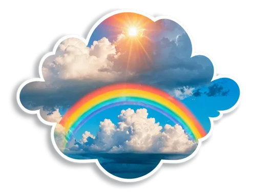 weather icon,raincloud,rainbow background,cloudier,rainband,rainbow clouds,pot of gold background,skydrive,rainbo,cloud image,weatherbug,cloudsplitter,meteogroup,cloudmont,life stage icon,wxwidgets,raindops,hydrometeorological,growth icon,thundercloud,Unique,Design,Sticker