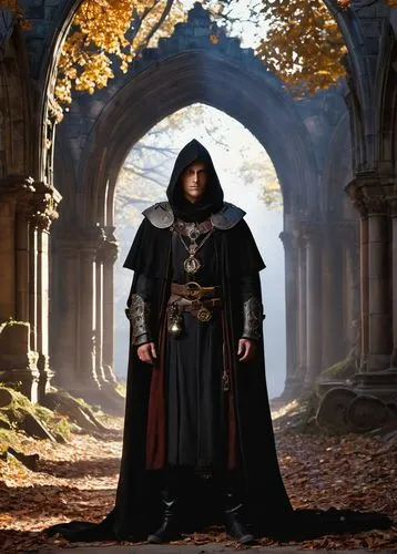 archimandrite,the abbot of olib,imperial coat,emperor,nuncio,vader,digital compositing,cloak,gothic portrait,the order of the fields,darth vader,hooded man,friar,dracula,senate,benediction of god the father,imperator,carpathian,the order of cistercians,benedictine,Conceptual Art,Oil color,Oil Color 14