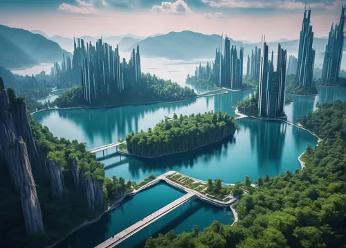 futuristic landscape,futuristic architecture,fantasy city,fantasy landscape,ancient city,alien world,imperial shores,fantasy world,artificial island,metropolis,japan landscape,atlantis,3d fantasy,utopian,artificial islands,diamond lagoon,futuristic art museum,alien planet,terraforming,valerian,Photography,Documentary Photography,Documentary Photography 23