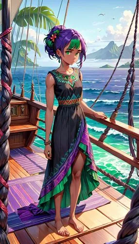 moana,esmeralda,hula,polynesia,angra,polynesian girl,Anime,Anime,General