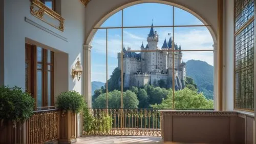 fairy tale castle sigmaringen,fairy tale castle,fairytale castle,neuschwanstein castle,sleeping beauty castle,neuschwanstein,Photography,General,Fantasy