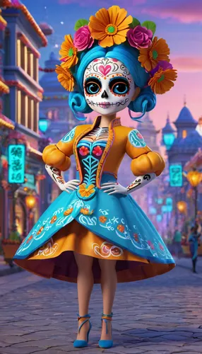 la catrina,catrina calavera,la calavera catrina,dia de los muertos,el dia de los muertos,day of the dead frame,day of the dead,calaverita sugar,catrina,sugar skull,day of the dead skeleton,day of the dead paper,muerte,calavera,day of the dead truck,day of the dead icons,miguel of coco,cinco de mayo,pandero jarocho,mexican culture,Unique,3D,3D Character