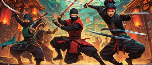 swordsmen,quarterstaff,yi sun sin,mulan,xing yi quan,ninjago,ninjas,cartoon ninja,shaolin kung fu,game illustration,assassins,the three magi,swords,scythe,guards of the canyon,wushu,hwachae,kenjutsu,kung fu,ninja,Illustration,Abstract Fantasy,Abstract Fantasy 10