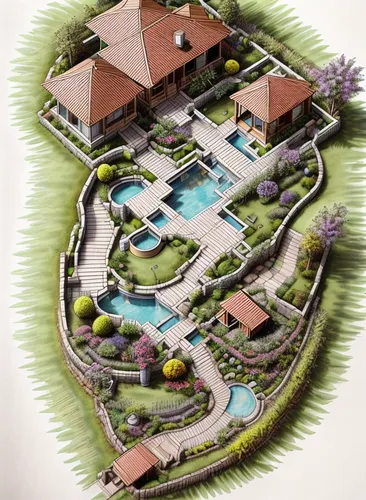 landscape plan,pool house,landscape designers sydney,swim ring,houses clipart,3d rendering,outdoor pool,swimming pool,indian canyons golf resort,resort,hacienda,villas,landscape design sydney,dug-out pool,holiday villa,luxury property,indian canyon golf resort,golf resort,holiday complex,garden elevation