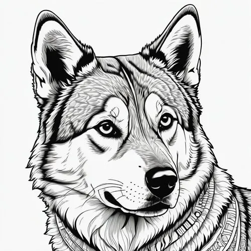 dog line art,dog illustration,graywolf,aleu,canidae,balto,Illustration,Black and White,Black and White 21