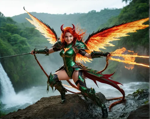 fire angel,fire siren,fae,dragon of earth,cosplay image,fantasy woman,dragon li,faerie,flame spirit,fantasy warrior,phoenix,elves flight,female warrior,faery,evil fairy,the enchantress,wind warrior,dragon fire,garuda,show off aurora