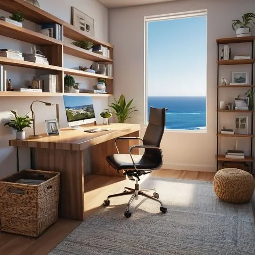 modern office,office desk,furnished office,creative office,working space,office chair,Photography,General,Realistic