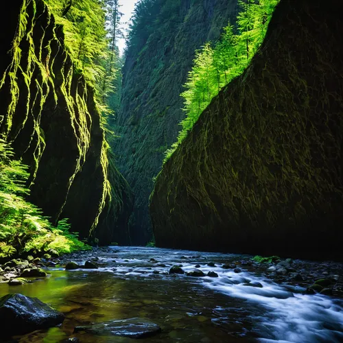 oregon,narrows,united states national park,mckenzie river,multnomah falls,gorge,canyon,mountain river,ravine,british columbia,gorges of the danube,street canyon,flowing creek,danube gorge,secluded,fallen giants valley,wild nature,germany forest,slowinski national park,the natural scenery,Illustration,American Style,American Style 11