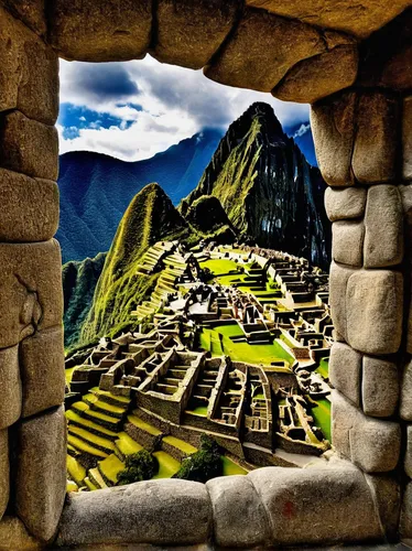 Machu Picchu Window DONE.jpg,machu picchu,machu pichu,machupicchu,incas,machu,inca,marvel of peru,machu pi,peru,peru i,cusco,ancient city,unesco world heritage,inca rope bridge,wall,maya civilization,