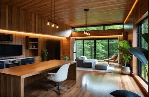 interior modern design,modern room,cabin,wood casework,modern office,paneling,contemporary decor,mid century house,modern living room,bohlin,modern decor,prefab,livingroom,home interior,interior design,forest house,cubic house,timber house,electrohome,cube house