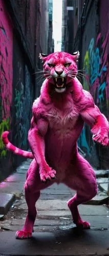 pink cat,the pink panther,pink panther,magenta,lopushok,the pink panter,red cat,devil,color rat,pugar,alley cat,imp,pink vector,hellboy,run,puss,kung fu,cgi,cheshire,kong,Photography,Documentary Photography,Documentary Photography 15