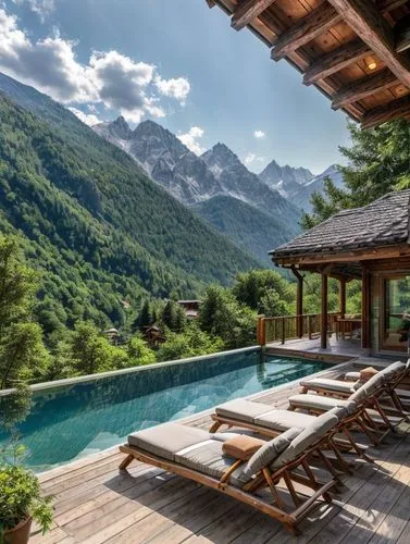 house in mountains,house in the mountains,the cabin in the mountains,lefay,bovec,chalet,south tyrol,vrbovec,maritime alps,slovenia,japanese alps,mrkonjic,konjic,pool house,bucegi mountains,summer house,roof landscape,outdoor pool,seclude,triglav