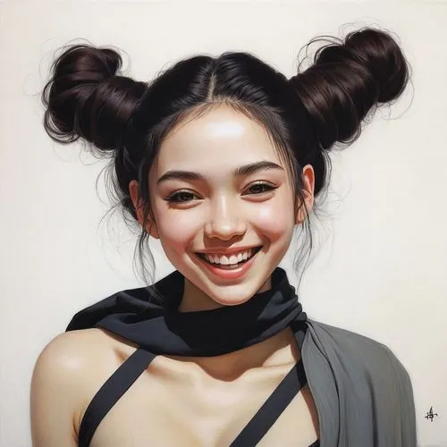 han thom,mulan,girl portrait,asian woman,janome chow,oriental girl,japanese woman,updo,geisha,chinese art,tan chen chen,princess leia,geisha girl,vietnamese woman,portrait of a girl,a girl's smile,fantasy portrait,oil painting,asian girl,oil on canvas,Illustration,Realistic Fantasy,Realistic Fantasy 07