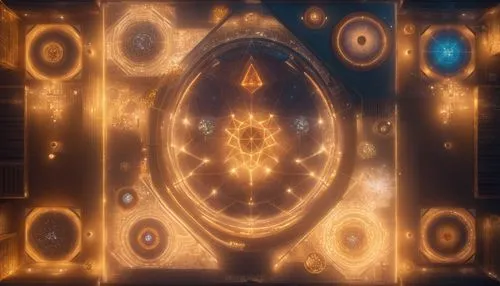 a big square with some very interesting lights,portal,stargates,chakra square,engrams,yantra,nidularium,Photography,General,Commercial