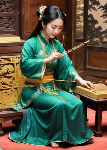 traditional korean musical instruments,traditional chinese musical instruments,traditional japanese musical instruments,korean culture,erhu,bamboo flute,tea ceremony,traditional vietnamese musical instruments,woman playing,korean royal court cuisine,woman playing violin,taijiquan,korean handy drum,stringed bowed instrument,bowed string instrument,ancient singing bowls,shamisen,bowed instrument,plucked string instrument,seolleongtang,Unique,Design,Character Design